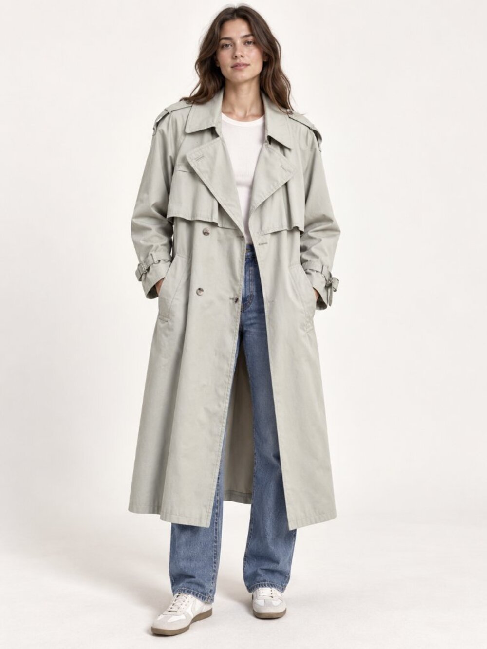 Goodman Manteau Women’s Trench Coat Size Large